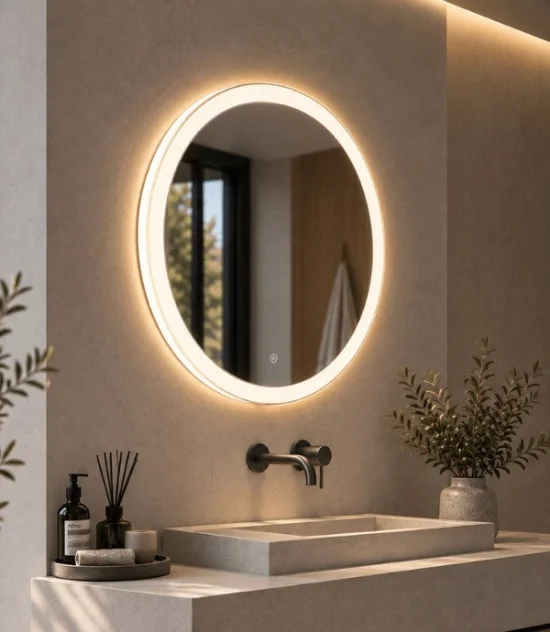 Minimal Line Кръгло LED огледало Arthea ora